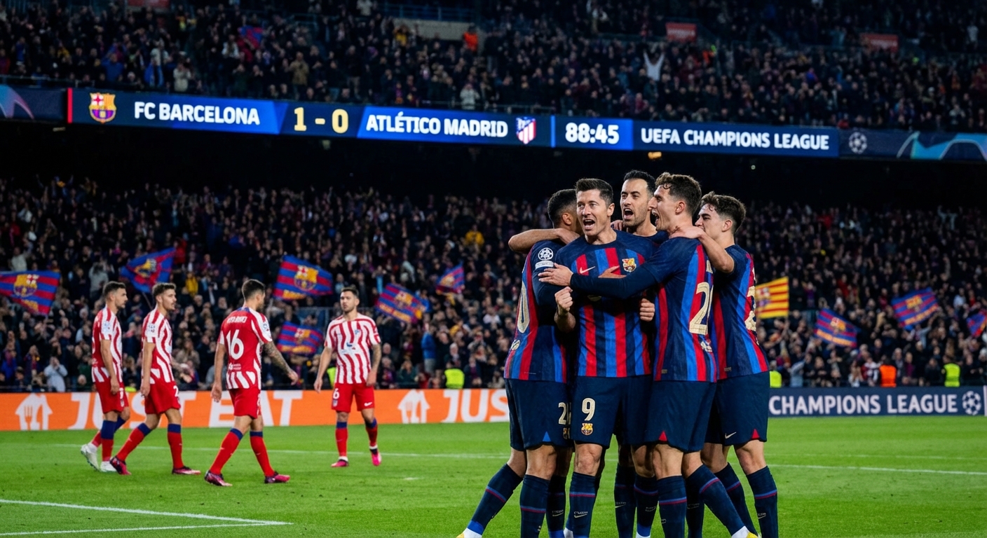 برشلونة يسعى لكسر عقدة أتلتيكو مدريد في دوري الأبطال